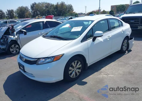 2012 Honda Civic Lx z USA, uszkodzony, nr VIN 19XFB2F5XCE306217